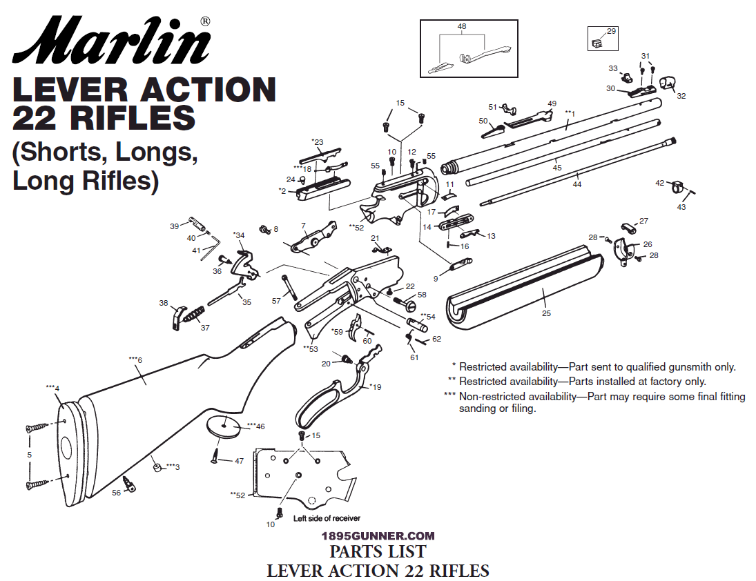 Marlin Model 39 Schematic & Parts List